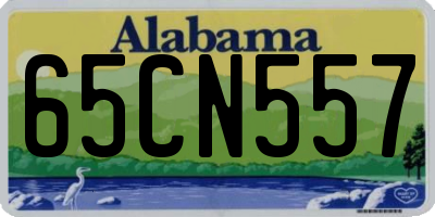 AL license plate 65CN557