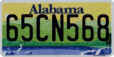 AL license plate 65CN568