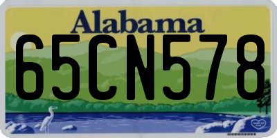 AL license plate 65CN578