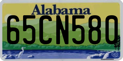 AL license plate 65CN580