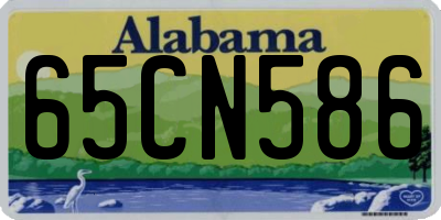 AL license plate 65CN586