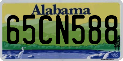 AL license plate 65CN588