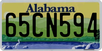 AL license plate 65CN594
