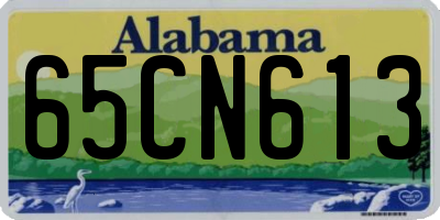 AL license plate 65CN613