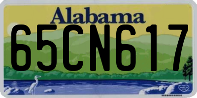 AL license plate 65CN617