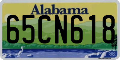 AL license plate 65CN618