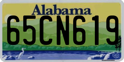 AL license plate 65CN619