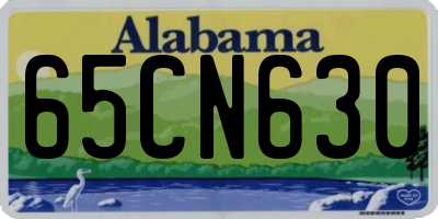 AL license plate 65CN630
