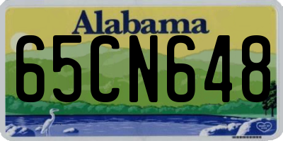 AL license plate 65CN648