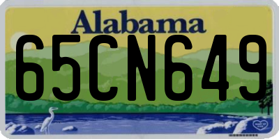AL license plate 65CN649