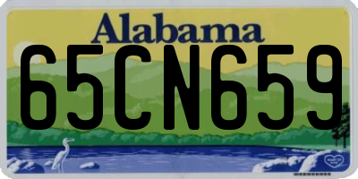 AL license plate 65CN659