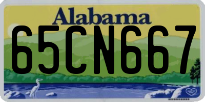 AL license plate 65CN667