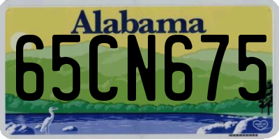 AL license plate 65CN675