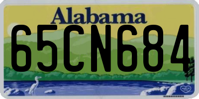 AL license plate 65CN684