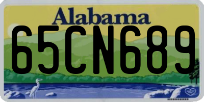 AL license plate 65CN689