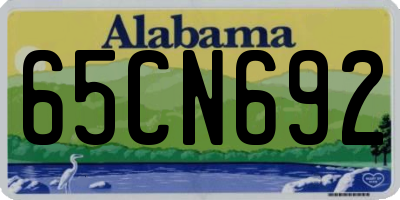 AL license plate 65CN692