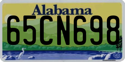 AL license plate 65CN698