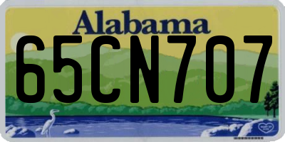 AL license plate 65CN707