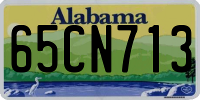 AL license plate 65CN713