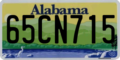 AL license plate 65CN715