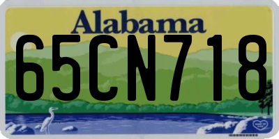 AL license plate 65CN718