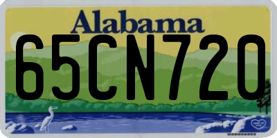 AL license plate 65CN720