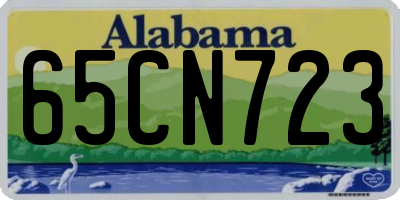 AL license plate 65CN723