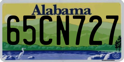 AL license plate 65CN727