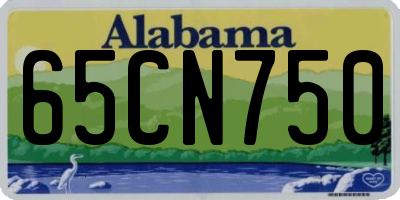 AL license plate 65CN750