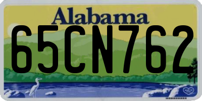 AL license plate 65CN762