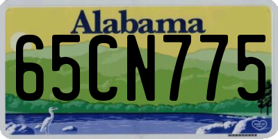 AL license plate 65CN775