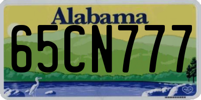 AL license plate 65CN777