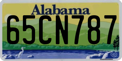AL license plate 65CN787