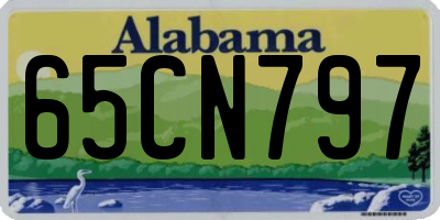 AL license plate 65CN797