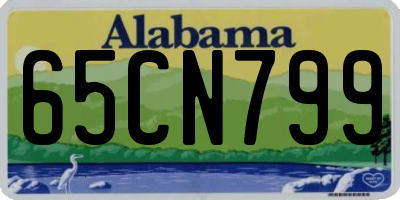 AL license plate 65CN799