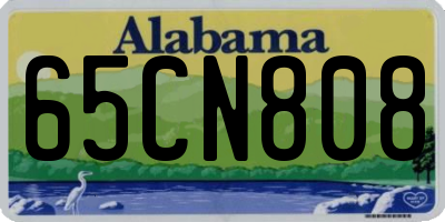 AL license plate 65CN808