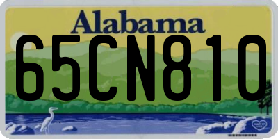 AL license plate 65CN810