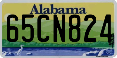 AL license plate 65CN824