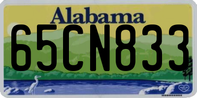 AL license plate 65CN833