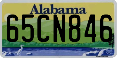 AL license plate 65CN846