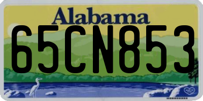 AL license plate 65CN853