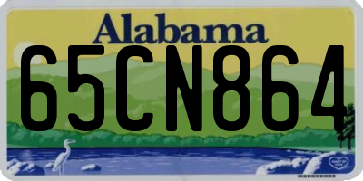 AL license plate 65CN864