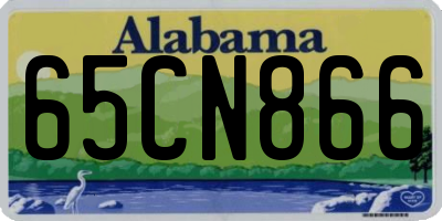 AL license plate 65CN866