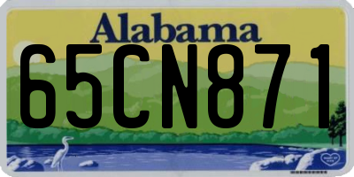 AL license plate 65CN871