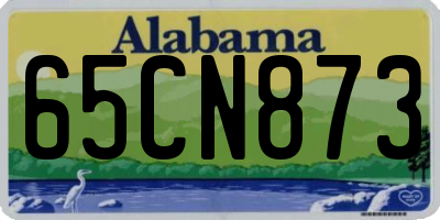 AL license plate 65CN873