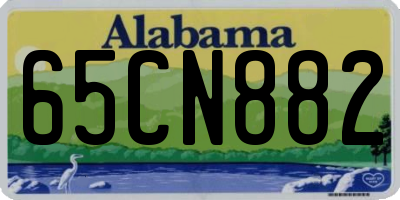 AL license plate 65CN882
