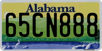 AL license plate 65CN888