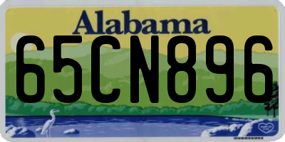 AL license plate 65CN896