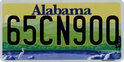 AL license plate 65CN900
