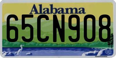 AL license plate 65CN908